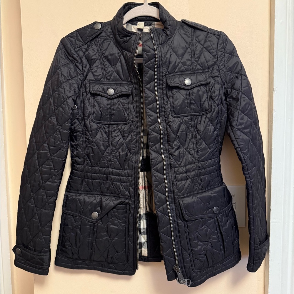 Burberry Brit Navy Quilted Women's Jacket
